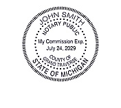 Michigan Notary Supplies - Seals