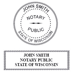 Wisconsin Notary Supplies - Seals