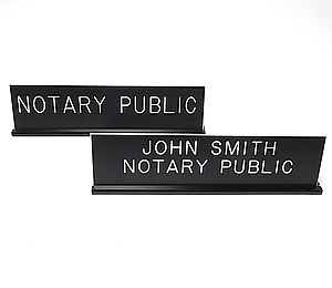 A24 - A24 - Notary Public Desk Signs