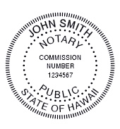 Hawaii Notary Supplies - Seals