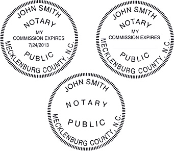 North Carolina  Notary Supplies - Seals