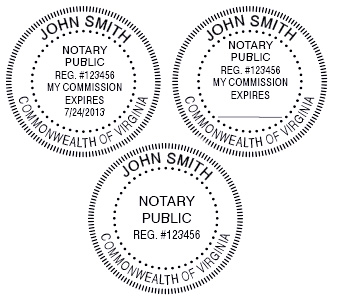 Virginia  Notary Supplies - Seals