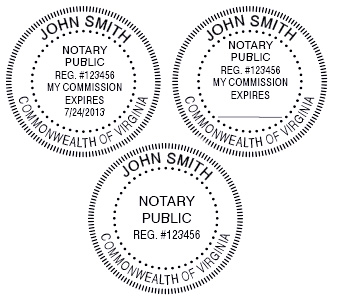 West Virginia Notary Public Stamp, Business Name