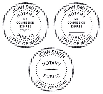 Maine Notary Supplies - Seals