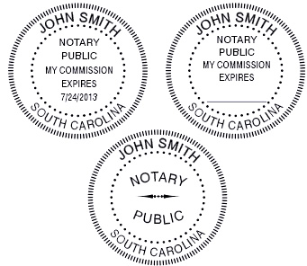 South Carolina  Notary Supplies - Seals