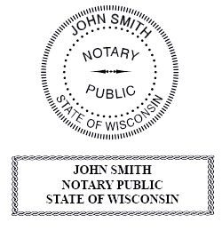 Wisconsin  Notary Supplies - Seals