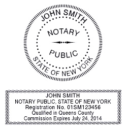 New York  Notary Supplies - Seals