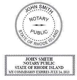 Rhode Island  Notary Supplies - Seals