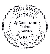 North Dakota  Notary Supplies - Seals