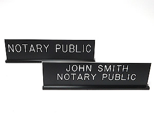 A24 - Notary Public Desk Signs
