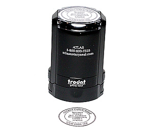 A7 - Round Self-Inking Rubber Stamp Seal